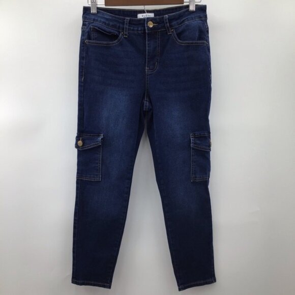 BLEU Woman Cargo Skinny Jeans - Picture 1 of 6